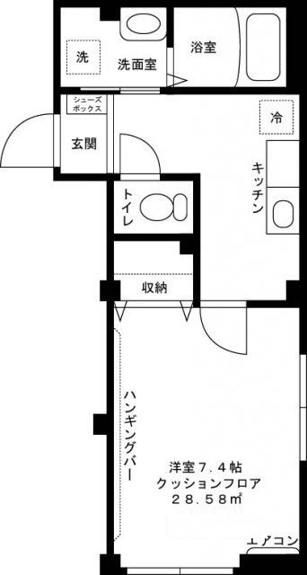カーサ　フェリーチェの間取り|間取りです。