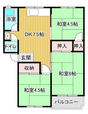 【間取り】 | サウスヒルズ由良(DIY可能部屋)
