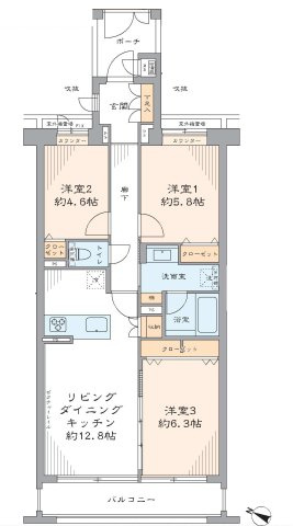 ウィスティリアヒルズ戸塚の間取り