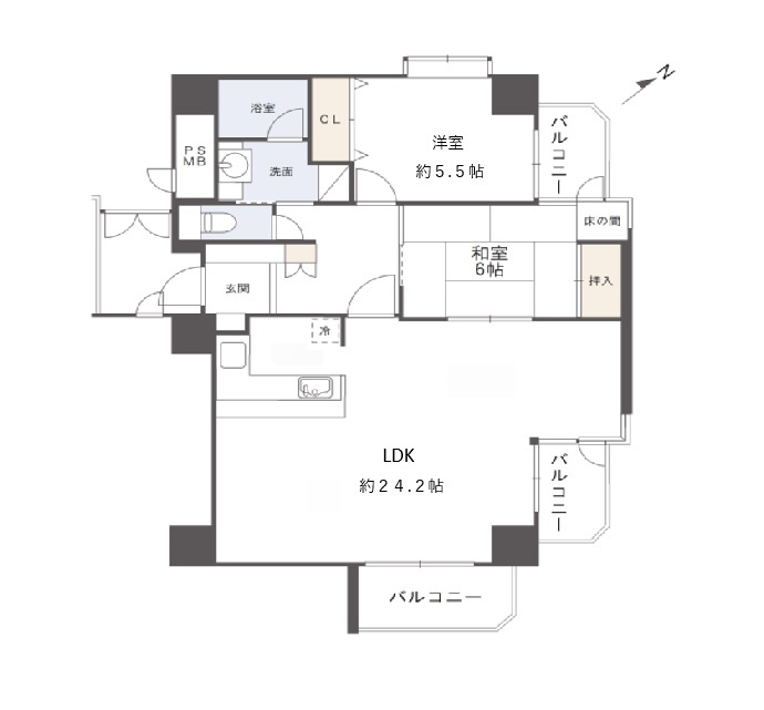 アークブリッジの間取り