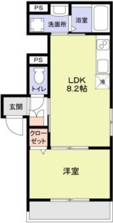 ＣＥＲＡＳＵＳ小竹の間取り|間取りです。
