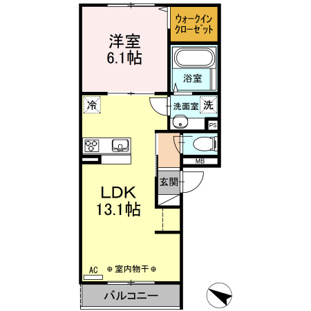 レクエルドKの間取り