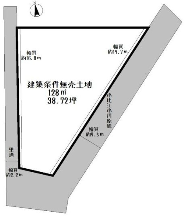 野洲市小比江　売土地の土地図