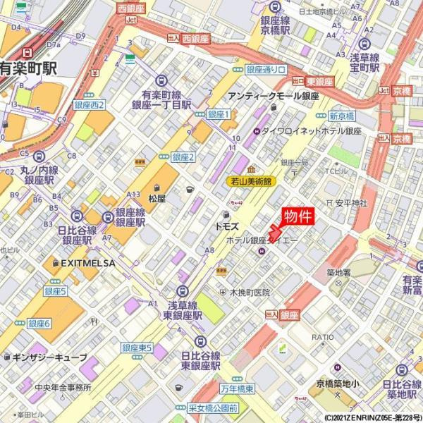 Ｂｒｉｌｌｉａ銀座ｉｄの地図