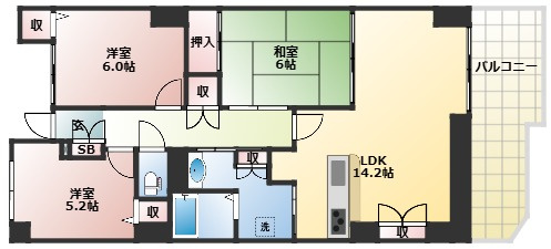 【間取り】 | 希望ヶ丘グランドハイツ