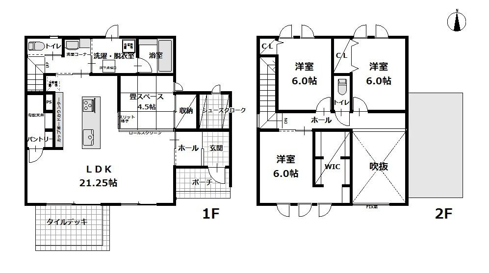 中古戸建　千曲市大字屋代の間取り