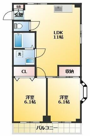 ドミール板橋本町の間取り|間取りです。