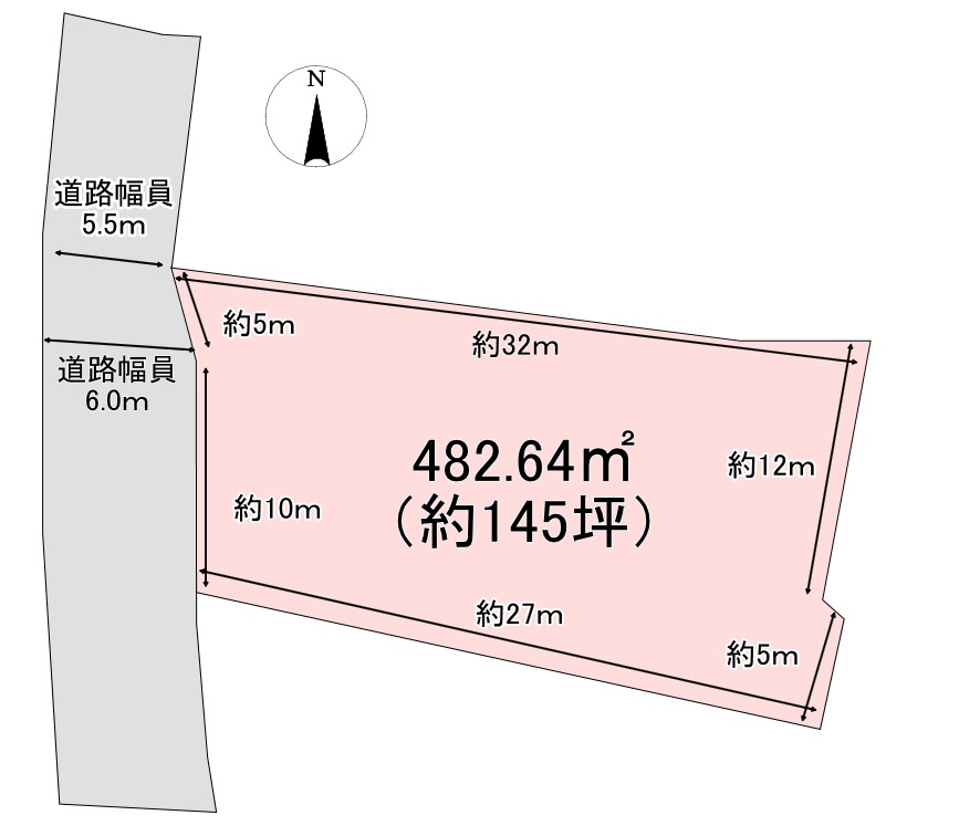 建築条件なし土地　須坂市大字沼目