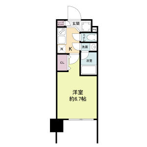 レジディア新大阪の間取り