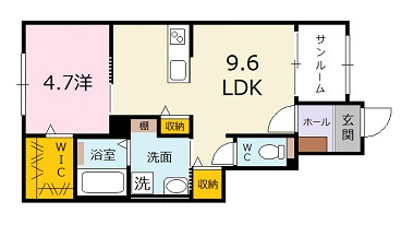 ヴェリテアムールⅡの間取り