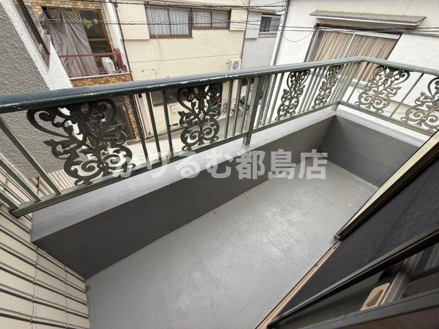 都島中通戸建のバルコニー