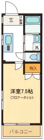 クレセント中丸Ⅱの間取り|間取りです。