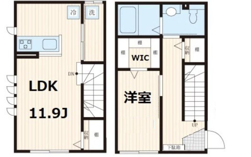 trois crique明大前の間取り|間取りです。