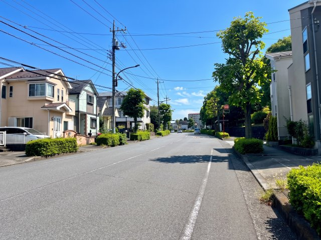 前面道路は青木葉通りになります！