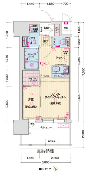 【間取り】 | ソルテラス神戸ハーバーランドARCO