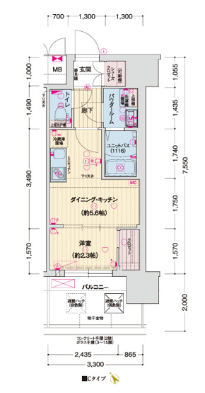 【間取り】 | ソルテラス神戸ハーバーランドARCO