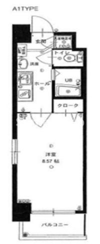 エンクレスト赤坂弐番館の間取り