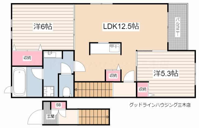 カーサ　セレーナＡの間取り