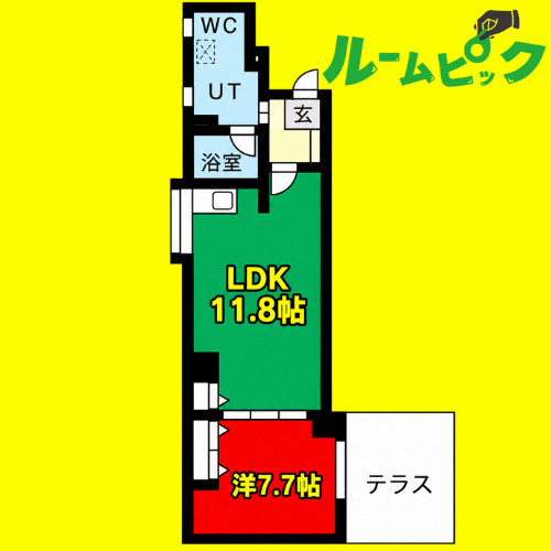 シャトー&ホテル名駅南1st　名古屋市賃貸　仲介手数料無料の間取り