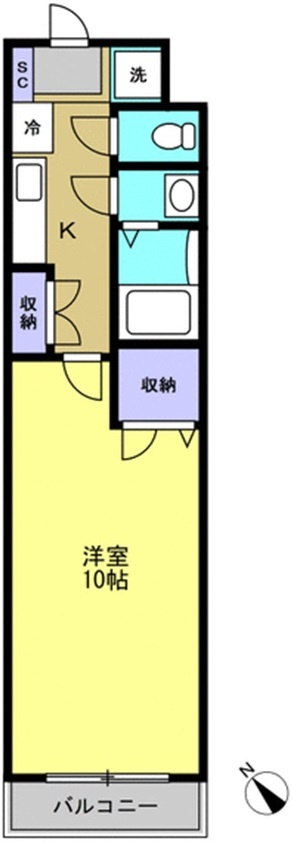 独立洗面台付きの間取りです♪