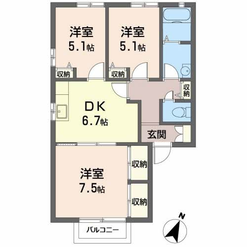 エスペランサ今市の区画図