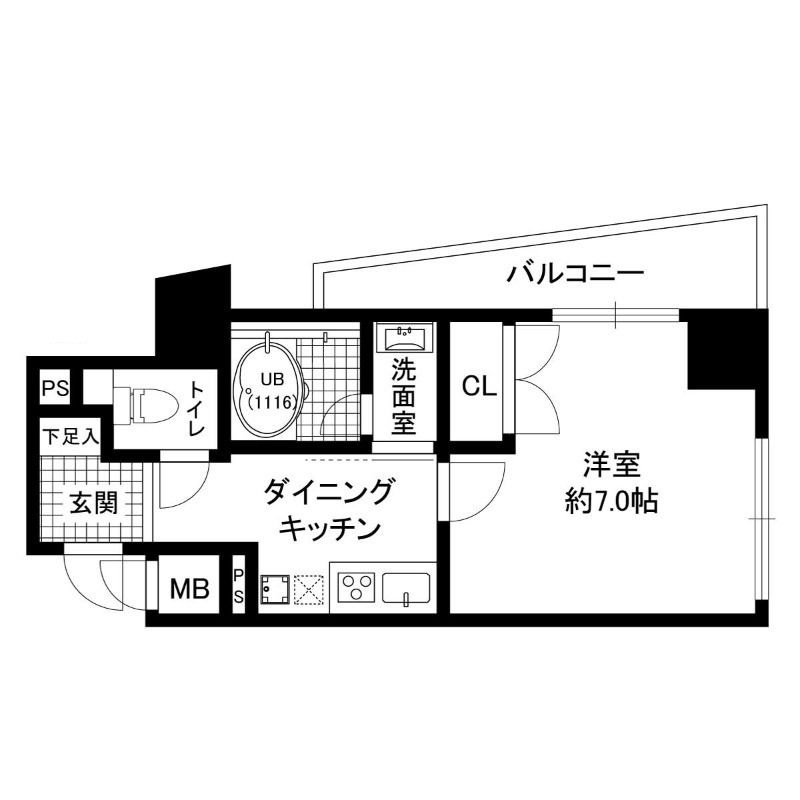 プリオール・オオフチの間取り|間取りです。