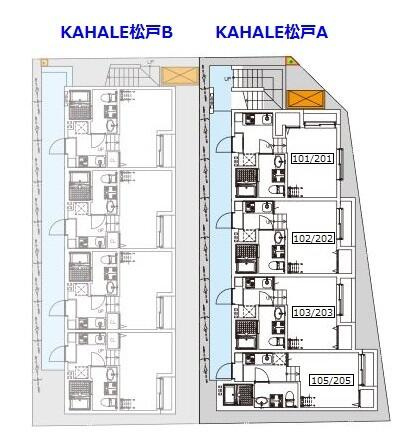 ＫＡＨＡＬＥ松戸Ａの区画図