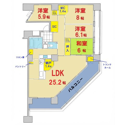 【間取り】 | サングランデ印西牧の原ドアシティ | 牧の原駅6分の好立地、お気軽に0476-37-3888までお問合せください。