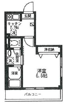 テラスド代々木　Iの間取り|間取りです。