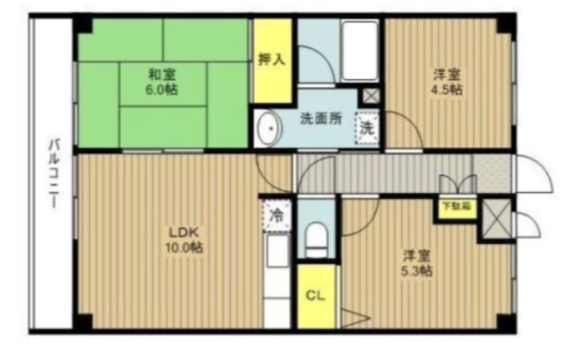 グランパレスイマージュの間取り