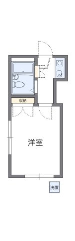 レオパレス朝霞第１の間取り