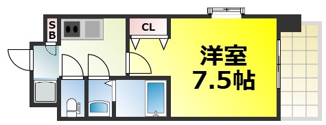 【間取り】 | スプランディッド難波Ⅱ 仲介手数料無料