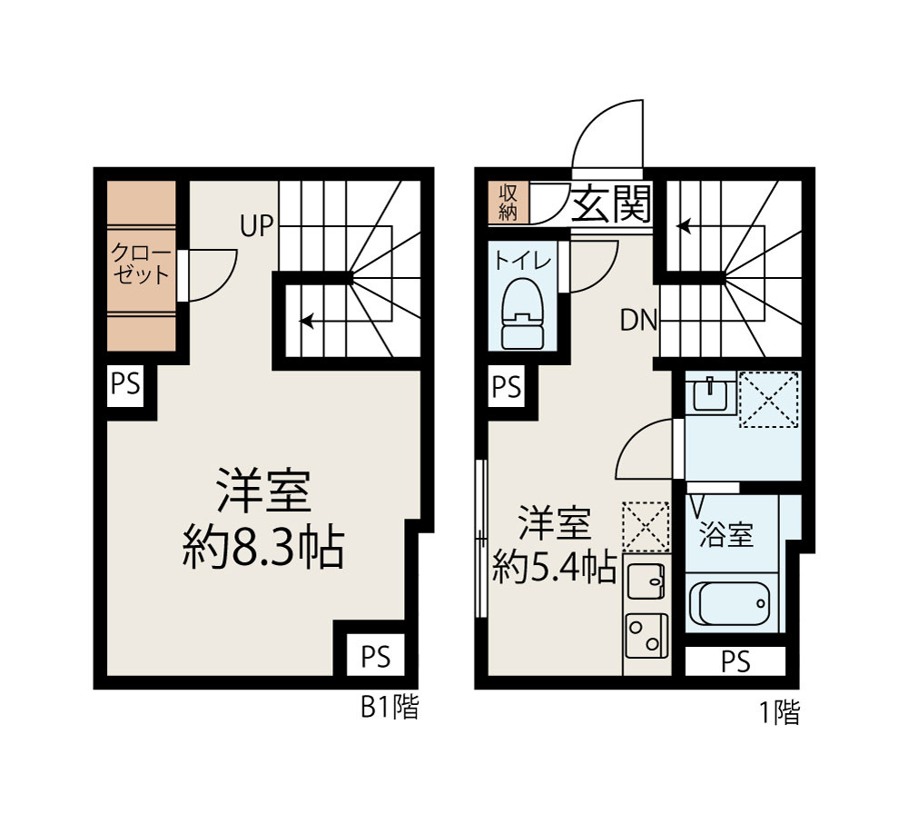 江東区佐賀２丁目の賃貸マンションの間取り