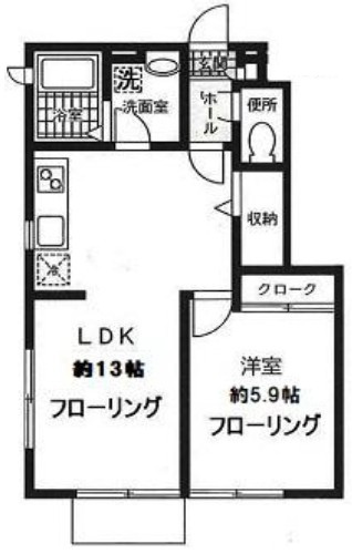 サニープレイスの間取り|間取りです。