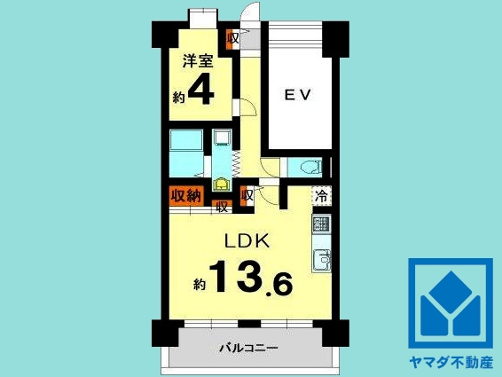 ユニハイム伏見大手筋の間取り