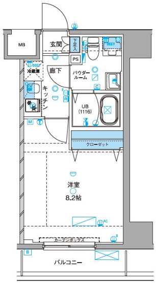 【間取り】 | ジェノヴィア浅草Ⅲグリーンヴェール
