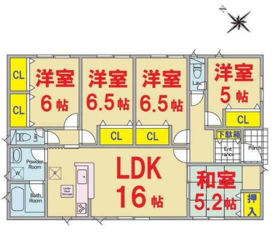 【間取り】 | 香取市小見川３号棟【平屋】