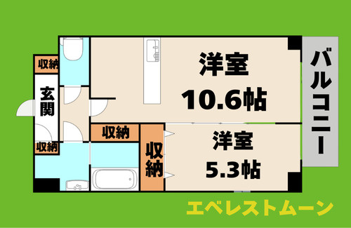 Canal Eastの間取り