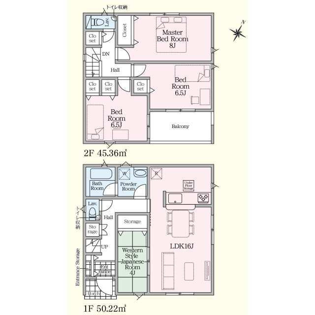 クレイドルガーデン宇都宮市清原台第7　新築一戸建ての間取り