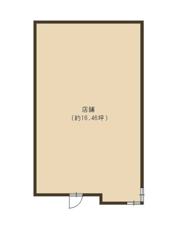 大津市萱野浦の店舗一部の間取り