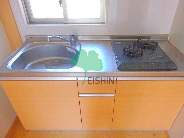 イクシオン博多のキッチン|シンプルな清潔感のあるキッチンです！