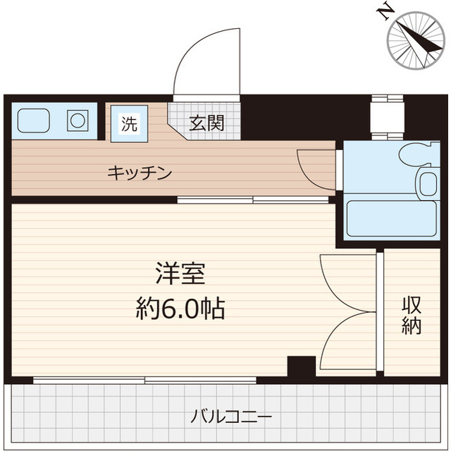 高峰コーポⅡの間取り