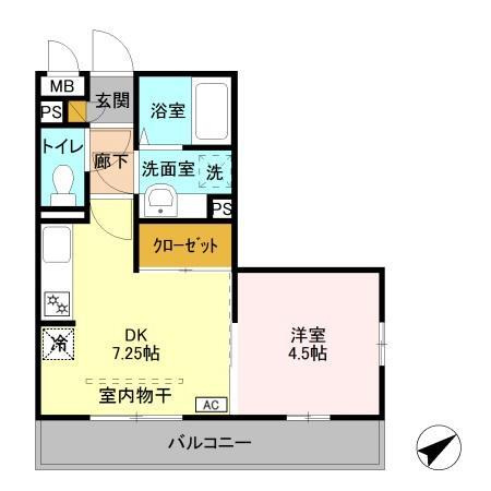 オペラハウス上大島　Ｃの間取り