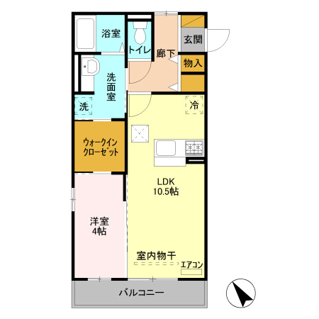オペラハウス上大島　Ｂの間取り