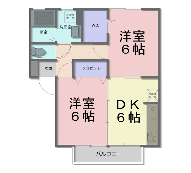 ヨーロピアン林　Bの間取り