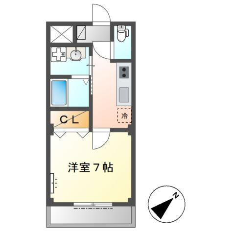 ラーハ前原の間取り