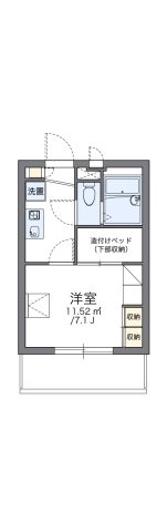 レオパレス日野ＯＧＭⅡの間取り|代表的な間取のため実際の間取とは異なる場合があります