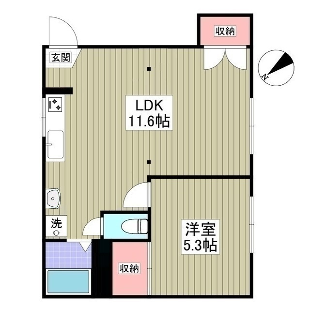 南柏パインヒル1号棟の間取り