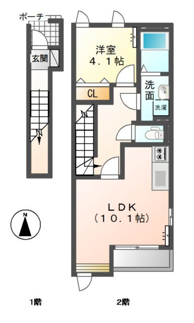 マンダリーヌの間取り