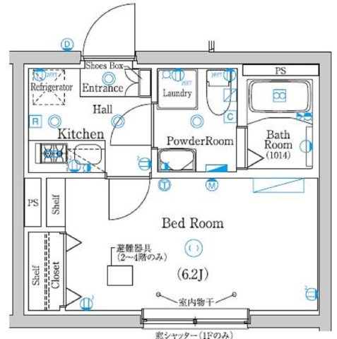 ラフィスタ品川西大井の間取り